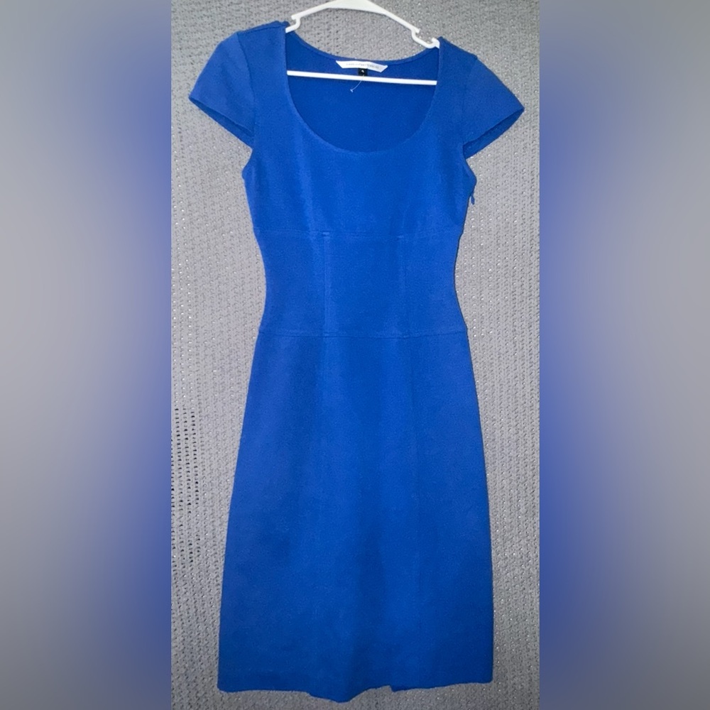 Diane Von Furstenburg - DVF Bodycon Dress size 4 royal blue sheath